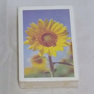 ARRCO Playing Card Co. Deck Sunflower Design Made in USA New Sealed Nature